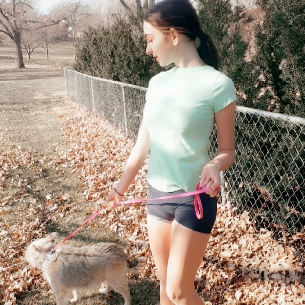 girls size 10/12 lime green active wear top